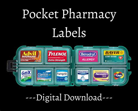 best pill case labels